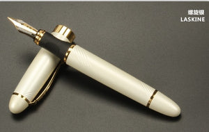 FROSTED BLACK AND GOLDEN FOUNTAIN PEN