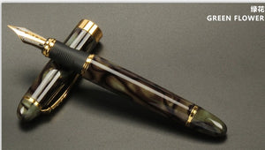 FROSTED BLACK AND GOLDEN FOUNTAIN PEN