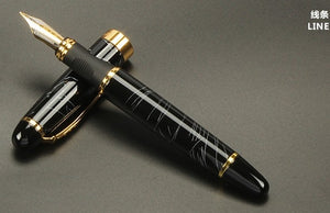 FROSTED BLACK AND GOLDEN FOUNTAIN PEN