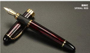 FROSTED BLACK AND GOLDEN FOUNTAIN PEN