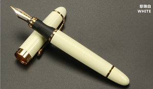 FROSTED BLACK AND GOLDEN FOUNTAIN PEN