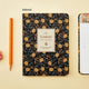 Cute PU Leather Floral Schedule Book