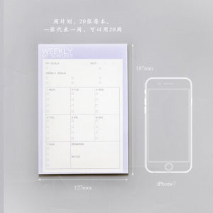 Kawaii Daily Calendar Planner