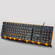 Glowing Metal Panel Keyboard