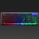 Glowing Metal Panel Keyboard