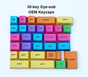 30-key Colorful Supplementary Keycaps