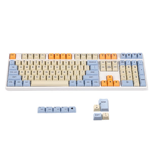 Blue Beige Orange Dye Keycap