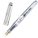 Transparent golden fountain pen